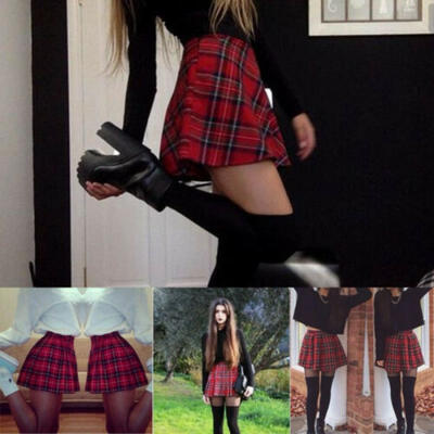 SUNSIOM Women School Girl High-waist Print Mini Skirt Plaid Pleated Casual Short Dress
SUNSIOM Women School Girl High-waist Print Mini Skirt Plaid Pleated Casual Short Dress
