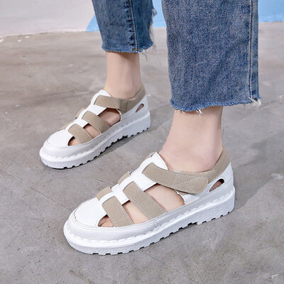 Sandals Female Spring&Summer Korean version of Roman Baotou Flat Bottom 100 sets of breathable little white student female sho
Sandals Female Spring&Summer Korean version of Roman Baotou Flat Bottom 100 sets of breathable little white student female sho