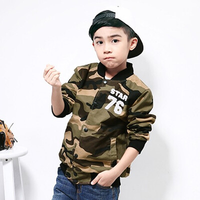 Boys autumn 2018 childrens jacket big children Korean version of the camouflage baseball collar cotton woven jacket tide
Boys autumn 2018 childrens jacket big children Korean version of the camouflage baseball collar cotton woven jacket tide