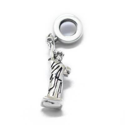 925 Sterling Silver European Beads Large Hole Beads Statue of Liberty Antique Silver 29mm Pendant 21x7x45mm Hole 4mm 
925 Sterling Silver European Beads Large Hole Beads Statue of Liberty Antique Silver 29mm Pendant 21x7x45mm Hole 4mm