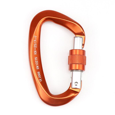 Carabiner with Screw Locking Gate 25KN Heavy Duty Carabiner Clips for Hammocks Camping Hiking Backpacking
Carabiner with Screw Locking Gate 25KN Heavy Duty Carabiner Clips for Hammocks Camping Hiking Backpacking