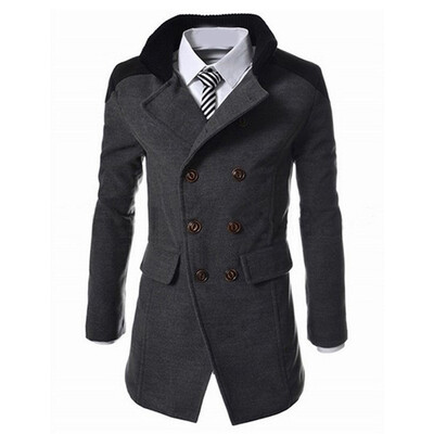 Men Winter Warm Long Jacket Coat Double-breasted Lapel Slim Long Sleeve Overcoat
Men Winter Warm Long Jacket Coat Double-breasted Lapel Slim Long Sleeve Overcoat