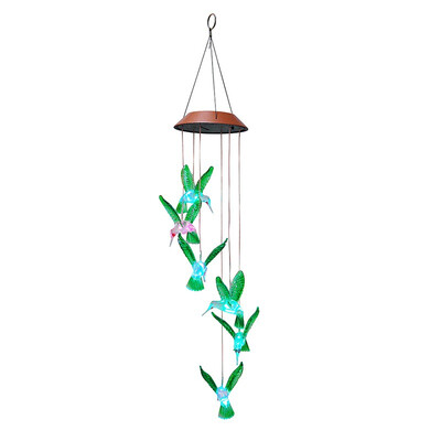 Outdoor LED Solar Lamp Hummingbirds dragonfly Wind Home Garden Decor Solar Light Solar Powered Color-Changing Wind Chime Light
Outdoor LED Solar Lamp Hummingbirds dragonfly Wind Home Garden Decor Solar Light Solar Powered Color-Changing Wind Chime Light