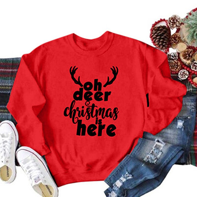 Gobestart Women Christmas Letter Printed Long Sleeve Pullover Sweatshirt Tops Blouse
Gobestart Women Christmas Letter Printed Long Sleeve Pullover Sweatshirt Tops Blouse