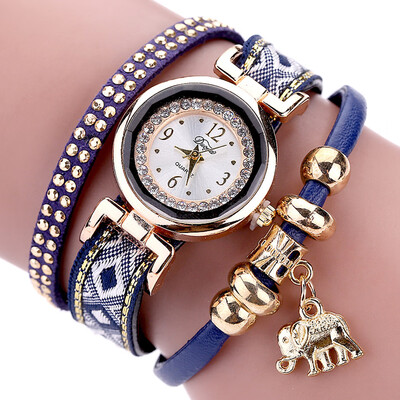 Vintage Braided Alloy Elephant Pendant with Diamond Female Headset Womens Watch Korean Series
Vintage Braided Alloy Elephant Pendant with Diamond Female Headset Womens Watch Korean Series