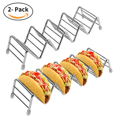 Taco Holder Set of 2Premium Stainless Steel Taco Stand Rack for Kids Hard or Soft Shell TacosTaco Holder
Taco Holder Set of 2Premium Stainless Steel Taco Stand Rack for Kids Hard or Soft Shell TacosTaco Holder