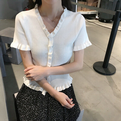 Women Summer Elegant Design Style Casual Concise Cotton Slim Fit All-match Solid Color Short Sleeve T-shirts
Women Summer Elegant Design Style Casual Concise Cotton Slim Fit All-match Solid Color Short Sleeve T-shirts