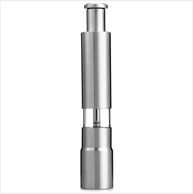 Stainless steel manual pepper grinder kitchen condiment bottle home press pepper grinder
Stainless steel manual pepper grinder kitchen condiment bottle home press pepper grinder