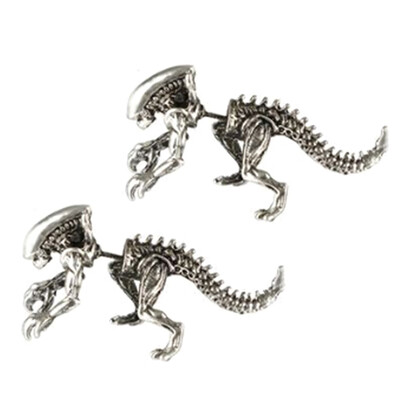 3 Colors Alien Earrings Dinosaur Earring Black Enamel Stud Earrings For Women Animal Piercing Ear Jewelry Can free shipping
3 Colors Alien Earrings Dinosaur Earring Black Enamel Stud Earrings For Women Animal Piercing Ear Jewelry Can free shipping