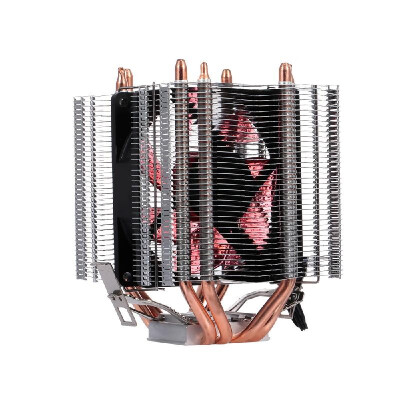 CPU Cooler Fan Heatsink 4 Heatpipe 2 Fans Quiet Heatsink Radiator Support 775115xAMD LED Blue Light
CPU Cooler Fan Heatsink 4 Heatpipe 2 Fans Quiet Heatsink Radiator Support 775115xAMD LED Blue Light