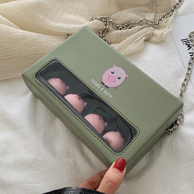 2019 new small bag girl lovely cartoon transparent oblique satchel super hot Korean version of the student chain single shoulde
2019 new small bag girl lovely cartoon transparent oblique satchel super hot Korean version of the student chain single shoulde