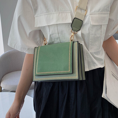 Womens bag 2019 new fashion wide shoulder strap shoulder bag summer small fresh air Messenger bag net red Sen small bag
Womens bag 2019 new fashion wide shoulder strap shoulder bag summer small fresh air Messenger bag net red Sen small bag
