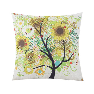 Sunflower Printed Pillow Case Linen Cushion Cover Flower Pattern Square Pillowcase Home Office Safa Car Decoration 450 450mm
Sunflower Printed Pillow Case Linen Cushion Cover Flower Pattern Square Pillowcase Home Office Safa Car Decoration 450 450mm