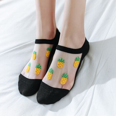 Women Summer Girls Fruit Breathable Ultrathin Thin Section Transparent Lace Elastic Short Socks
Women Summer Girls Fruit Breathable Ultrathin Thin Section Transparent Lace Elastic Short Socks