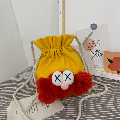 2019 new cute cartoon wild shoulder Messenger bag female casual fashion ugly sesame street canvas bucket bag
2019 new cute cartoon wild shoulder Messenger bag female casual fashion ugly sesame street canvas bucket bag