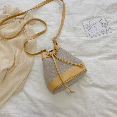 Ins contrast color small bag summer high-grade foreign womens bag new 2019 fashion canvas bucket bag Messenger bag
Ins contrast color small bag summer high-grade foreign womens bag new 2019 fashion canvas bucket bag Messenger bag