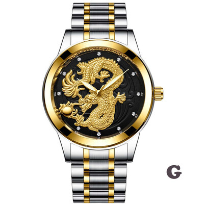 Gobestart LongFeng Couple Table Luminous Gold Color Quartz Ultra-thin Steel Belt Watch
Gobestart LongFeng Couple Table Luminous Gold Color Quartz Ultra-thin Steel Belt Watch