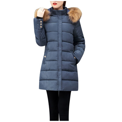 Toponeto Women Fashion Outerwear Long Cotton-padded Jackets Pocket Button Hooded Coats
Toponeto Women Fashion Outerwear Long Cotton-padded Jackets Pocket Button Hooded Coats