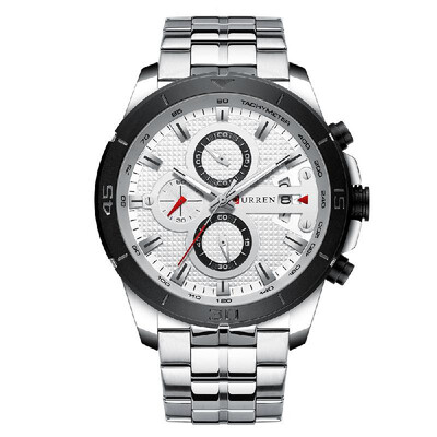 CURREN 8337 Man Quartz Watch Waterproof Outdoor Minute Hour Chronograph Calendar Dial Alloy Band Male Wristwatch
CURREN 8337 Man Quartz Watch Waterproof Outdoor Minute Hour Chronograph Calendar Dial Alloy Band Male Wristwatch