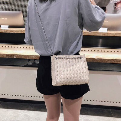 2018 New Style Fashion Solid Chains Women Straw Bag Square Handmade Vintage Rattan Woven Cross Body Messengers
2018 New Style Fashion Solid Chains Women Straw Bag Square Handmade Vintage Rattan Woven Cross Body Messengers