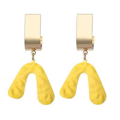 Korean Trendy U shape Earrings irregular V word Dangle Drop Earrings For Women Statement Earings Fashion Jewelry 2019 Oorbellen
Korean Trendy U shape Earrings irregular V word Dangle Drop Earrings For Women Statement Earings Fashion Jewelry 2019 Oorbellen