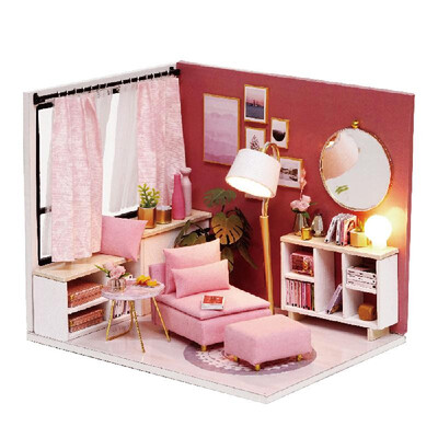 DIY Miniature Dollhouse Kit Realistic Mini 3D Pink Wooden House Room Toy with Furniture LED Lights Christmas Childrens Day Birthd
DIY Miniature Dollhouse Kit Realistic Mini 3D Pink Wooden House Room Toy with Furniture LED Lights Christmas Childrens Day Birthd