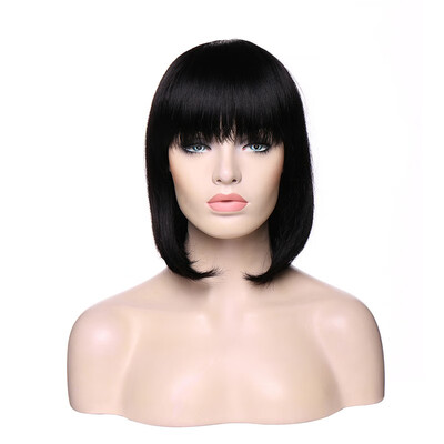 Short Bob Hair Wigs Straight Short with Flat Bangs Synthetic Colorful Cosplay Daily Party Wig for Women
Short Bob Hair Wigs Straight Short with Flat Bangs Synthetic Colorful Cosplay Daily Party Wig for Women