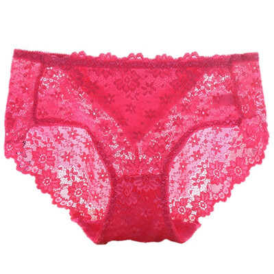 Fashion Sexy Lace Panties Feminine Solid Color Soft Breathable Underwear Translucent Seamless Mid Waist Briefs
Fashion Sexy Lace Panties Feminine Solid Color Soft Breathable Underwear Translucent Seamless Mid Waist Briefs