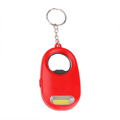Mini COB LED Flashlight Keychain Bottle Opener Key Ring Chain Lantern Bar Tool Pocket Torch Light Lamp For Camping