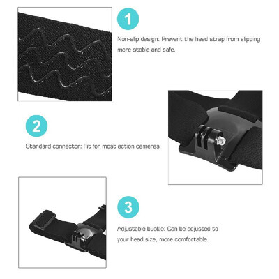 Adjustable Anti-Slip Action Camera Head Strap Headband Mount for GoPro hero 7654 SJCAM YI
Adjustable Anti-Slip Action Camera Head Strap Headband Mount for GoPro hero 7654 SJCAM YI