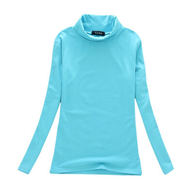 Multi-colors Autumn Winter Women Tops Long Sleeve Turtleneck Women T-shirt Solid Stretch Tops Women Silm Bottoming Shirt Tops W4
Multi-colors Autumn Winter Women Tops Long Sleeve Turtleneck Women T-shirt Solid Stretch Tops Women Silm Bottoming Shirt Tops W4