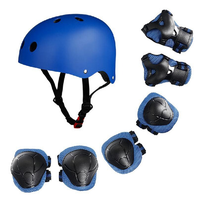 Children Protective Gear Set 7 in 1 Adjustable Helment Knee Elbow Wrist Pads for Kids Skateboard Scooter Skating
Children Protective Gear Set 7 in 1 Adjustable Helment Knee Elbow Wrist Pads for Kids Skateboard Scooter Skating