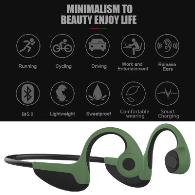 SWear Z8 Bone Conduction Headphones Wireless Bluetooth 50 Earphone Outdoor Sports Headset Stereo AK1050D Hands-free with Microph
SWear Z8 Bone Conduction Headphones Wireless Bluetooth 50 Earphone Outdoor Sports Headset Stereo AK1050D Hands-free with Microph