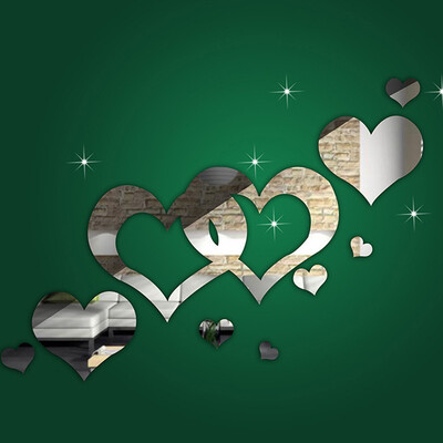 Gobestart 1PC Lovely Silver Mirror Hearts Decoration Home Room Art 3D DIY Wall Stickers
Gobestart 1PC Lovely Silver Mirror Hearts Decoration Home Room Art 3D DIY Wall Stickers