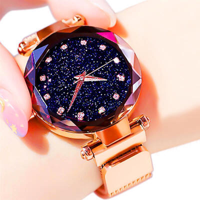 Women Starry Sky Watch Fashion Magnet Buckle Mesh Band Roman Number Quartz Wristwatch Women Luxury Watches Zegarek Damski
Women Starry Sky Watch Fashion Magnet Buckle Mesh Band Roman Number Quartz Wristwatch Women Luxury Watches Zegarek Damski