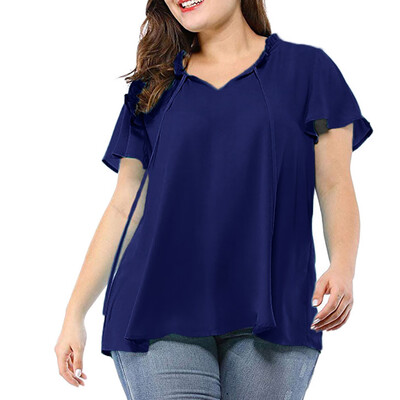 Starmoon Womens Plus Size Solid Self-tie Neck Ruffle Sleeves Chiffon Blouse Shirt Top
Starmoon Womens Plus Size Solid Self-tie Neck Ruffle Sleeves Chiffon Blouse Shirt Top
