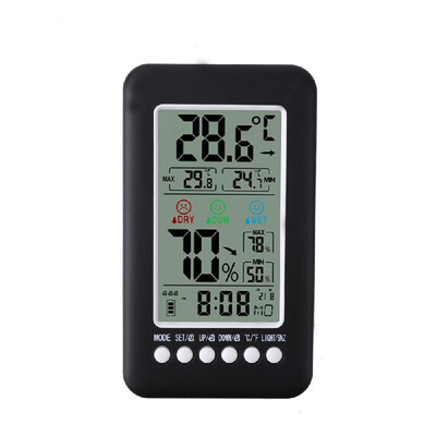 Indoor Comfort Indication Thermometer Hygrometer Smart Digital Voice-activated Backlight Electronic Clock Alarm
Indoor Comfort Indication Thermometer Hygrometer Smart Digital Voice-activated Backlight Electronic Clock Alarm