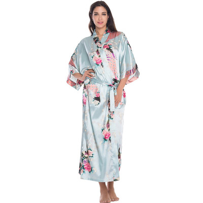 Toponeto New Women Plus Size Simulation Silk Print Gown Bath Robe Lingerie Sleepwear
Toponeto New Women Plus Size Simulation Silk Print Gown Bath Robe Lingerie Sleepwear