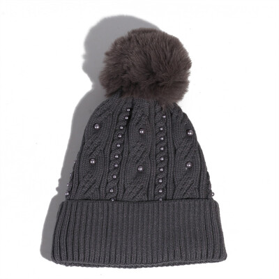 Hats ladies autumn&winter Korean version pearl wool cap thickened&fluffy ball hood outdoor warm knit cap tide
Hats ladies autumn&winter Korean version pearl wool cap thickened&fluffy ball hood outdoor warm knit cap tide