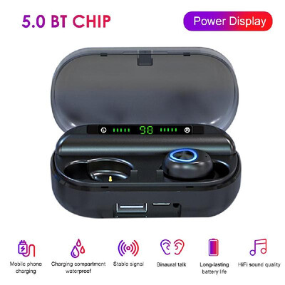 V10 Earphone BT50 Earbuds Dual Ear Headphone Stereo In Ear HD Headset with Charging Box
V10 Earphone BT50 Earbuds Dual Ear Headphone Stereo In Ear HD Headset with Charging Box