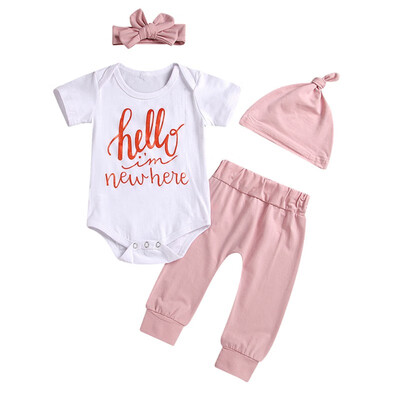 3pcs Newborn Baby Girl Clothes Short sleeve Romper floral Long Pants headband Outfits clothes set 0-24m
3pcs Newborn Baby Girl Clothes Short sleeve Romper floral Long Pants headband Outfits clothes set 0-24m