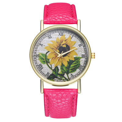 Simple Luxury PU Leather Watches Quartz Wrist Watches Sunflower Painting Women Ladies Couple Watch Clock Jewelry &Ff
Simple Luxury PU Leather Watches Quartz Wrist Watches Sunflower Painting Women Ladies Couple Watch Clock Jewelry &Ff