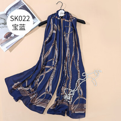 Spring&summer new European&American chain ladies silk silk scarf sunscreen beach towel shawl SK022
Spring&summer new European&American chain ladies silk silk scarf sunscreen beach towel shawl SK022