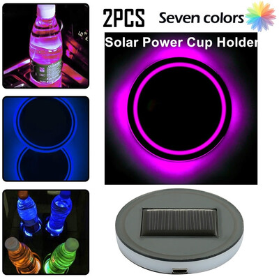 2PCS Solar Power Cup Mat Coasters Holder Bottom Pad LED Light Cover Trim Atmosphere Lamp 7 Colors Changing USB Charging
2PCS Solar Power Cup Mat Coasters Holder Bottom Pad LED Light Cover Trim Atmosphere Lamp 7 Colors Changing USB Charging