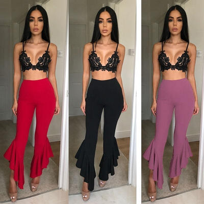 Fashion Women Casual Pants Long Trousers High Waist OL Slim Office Bell Bottom Wide Leg Flare Stretch Boho Pants
Fashion Women Casual Pants Long Trousers High Waist OL Slim Office Bell Bottom Wide Leg Flare Stretch Boho Pants