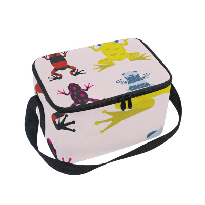 ALAZA Insulated Lunch Box Frog Cartoon Lunch Bag for Men Women Portable Tote Bag Cooler Bag
ALAZA Insulated Lunch Box Frog Cartoon Lunch Bag for Men Women Portable Tote Bag Cooler Bag