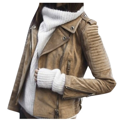 Toponeto Women Vintage Leather Zipper Short Simple Motorcycle Slim Coat Retro Jacket
Toponeto Women Vintage Leather Zipper Short Simple Motorcycle Slim Coat Retro Jacket
