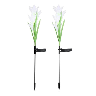 2PCS Solar Energy Lily Lamp LED Simulation Flower Decorative Lamp Garden Ground Inserted Lawn Lamp
2PCS Solar Energy Lily Lamp LED Simulation Flower Decorative Lamp Garden Ground Inserted Lawn Lamp