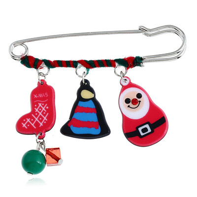Christmas Brooch Pin Santa Snowman Badges Jewelery Clothing Corsage Bell Elk Sled Dog Cartoon Fun Winding Brooches
Christmas Brooch Pin Santa Snowman Badges Jewelery Clothing Corsage Bell Elk Sled Dog Cartoon Fun Winding Brooches