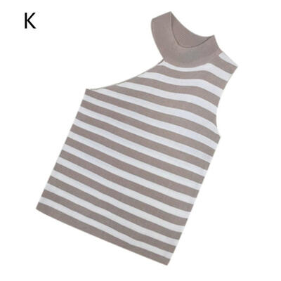 Women Summer Fashion Personality Striped Casual Concise Slim Fit Round Neck Sleeveless Camisole
Women Summer Fashion Personality Striped Casual Concise Slim Fit Round Neck Sleeveless Camisole
